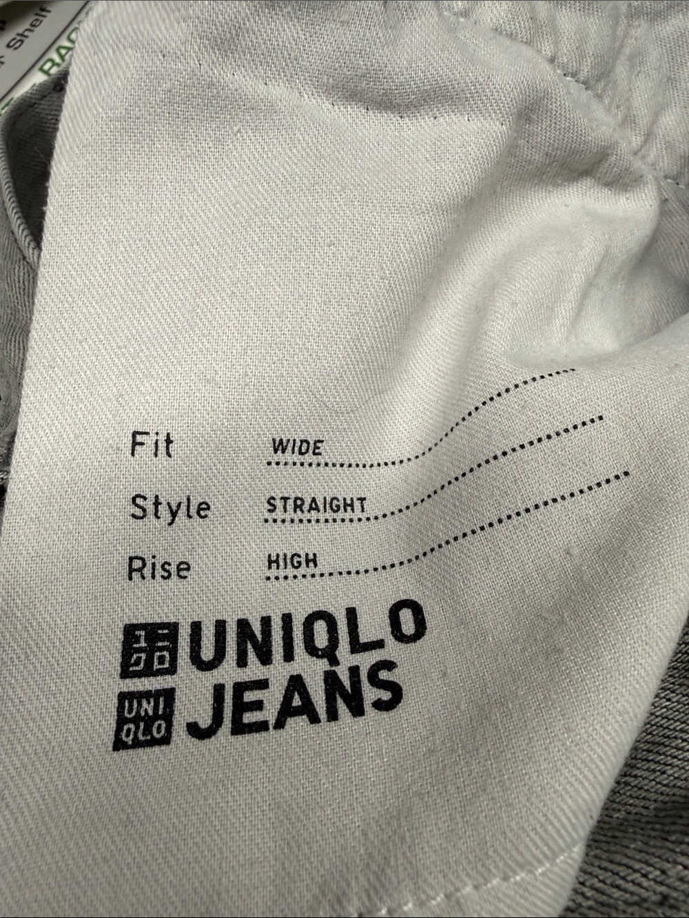 Uniqlo Gray Wide Leg Jeans 30 Waist Heavy Cotton Minimalist Denim - Picture 10 of 13